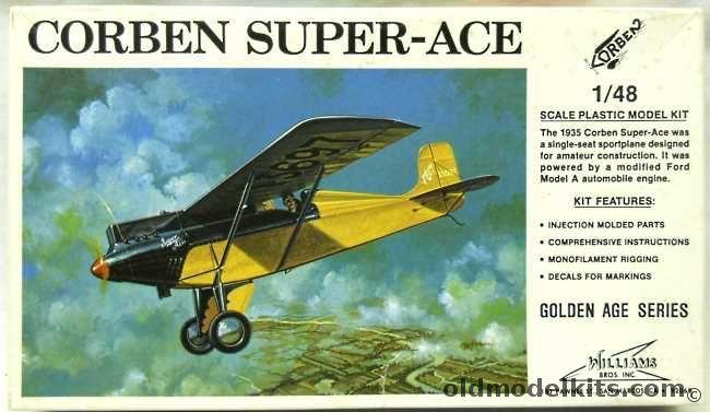 Williams Brothers 1/48 1935 Corben Super-Ace Sportsplane, 48-3191 plastic model kit